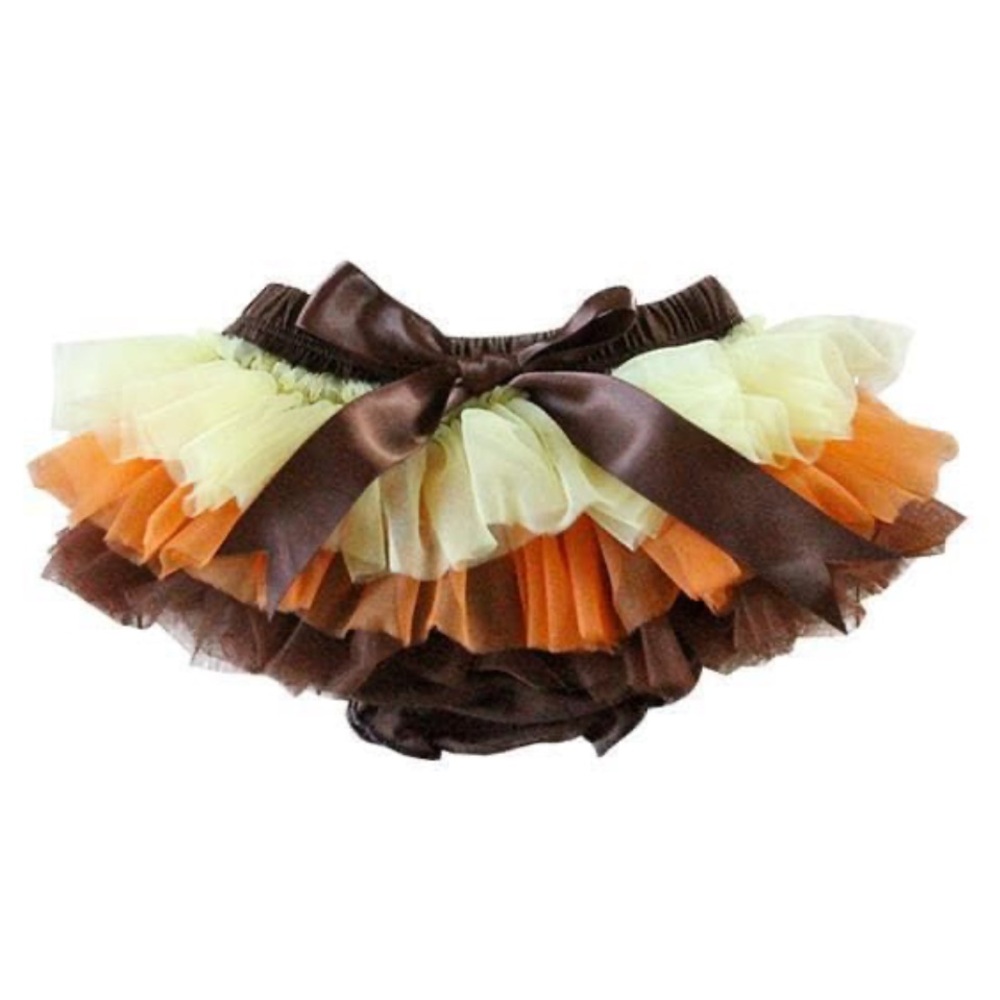 Tutu Bloomer - brown, yellow, orange - Thanksgiving 6-24 months